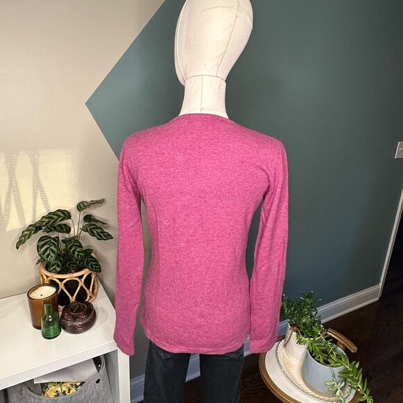 Guy Laroche Vintage Beaded Sweater Set Lambswool Angora Cashmere Purple Knit 40 - Picture 5 of 16